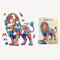 Nouveau style 2025 – Puzzle en bois A4 de 3 mm en tilleul découpé CNC, motif animal, idéal pour offrir