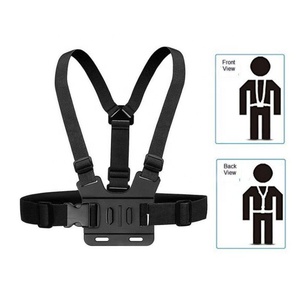 <span class=keywords><strong>Harnais</strong></span> de poitrine élastique réglable avec sangle d'épaule à fixation rapide pour caméra d'action Go Pro - Product Image 4