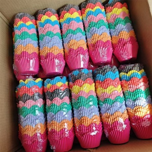 กระดาษรองคัพ<span class=keywords><strong>เค้ก</strong></span>สีรุ้ง, กระดาษรองแพน<span class=keywords><strong>เค้ก</strong></span>แบบกลีบดอกไม้กันน้ำมัน, ถ้วยกระดาษสำหรับบรรจุภัณฑ์<span class=keywords><strong>แพน</strong></span><span class=keywords><strong>เค้ก</strong></span>, พิมพ์เค้กแบบใช้ครั้งเดียวสำหรับการอบ, ขายส่ง - Product Image 4