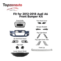 Topzonauto OEM 4K0807065B pour Audi A6 C8 Cache de pare-chocs avant apprêté pour Audi A6 C8 2019-2024 Performance Auto Body