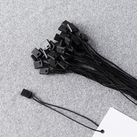 Cordon écologique en plastique pour étiquettes suspendues avec fermoir à tête de balle, accessoires vestimentaires pour étiquettes de vêtements