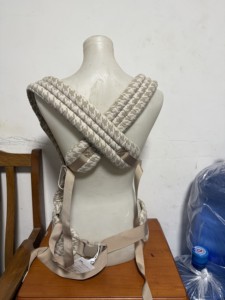 <span class=keywords><strong>Marsupio</strong></span> Ergonomico per <span class=keywords><strong>Neonati</strong></span> e Bambini con Motivo Pied-de-Poule Tinto in Filo, con Molteplici Posizioni di Indosso - Product Image 6