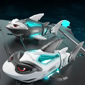 儿童电动通用机械鱼翅尾秋千可以爬行儿童仿真电池操作鲨鱼玩具