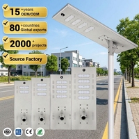 Vente flash : lampadaire solaire LED tout-en-un avec capteur radar, éclairage routier extérieur, étanche IP65, 100 watts, 150 watts, 200 watts, 300 watts