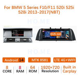 Radio de coche Android 14 para <span class=keywords><strong>BMW</strong></span> 520i <span class=keywords><strong>525i</strong></span> F10 F11 Carplay Android <span class=keywords><strong>Auto</strong></span> 8 Core reproductor de vídeo de coche reproductor Multimedia de coche navegación 4G - Product Image 6