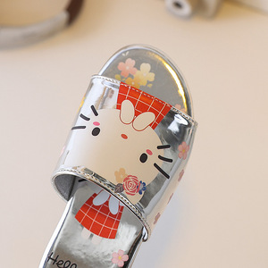 Tongs unisexes mignonnes pour enfants, dessin animé, été 2026, respirantes, dessus en PU, semelle extérieure en caoutchouc, pantoufles d'intérieur et d'extérieur - Product Image 3