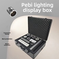 Boîte d'affichage pour lampes Pupi, éclairage intelligent à spectre complet, sans grille principale, projecteur magnétique, échantillon en aluminium antichoc