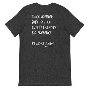 T-shirt brodé en coton Think Ocean Rhino Aspirations - Product Image 1