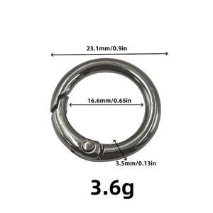 Correa de Liberación Rápida Lateral con Anillo Ovalado de 20 mm, Hebilla de <span class=keywords><strong>Metal</strong></span> Plateada en Oro Rosa, Diseño Único para Ropa - Product Image 6