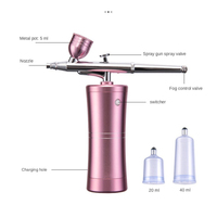 Inyector de oxígeno, Mini Kit de compresor de aire, cepillo de aire, PISTOLA DE PULVERIZACIÓN de pintura, aerógrafo para arte de uñas, tatuaje, artesanía, pastel, Nano niebla, rociador de niebla