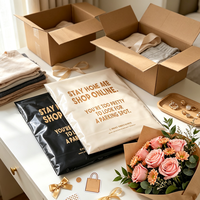 Sac d'expédition biodégradable pour vêtements, sous-vêtements et chaussettes, avec logo personnalisé, polymailer 120 microns, emballage de coursier pour vêtements