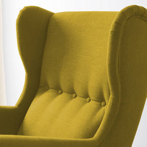 Silla King de terciopelo con dos alas de precios personalizados barata vendedora caliente de en la silla del dormitorio de la sala de estar de 2017 - Product Image 3