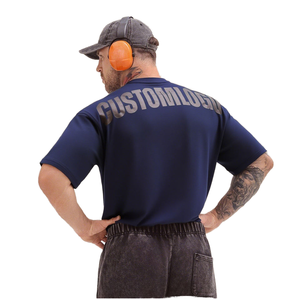 Camiseta de verano para hombre, estilo casual americano, holgada, con estampado, 200g de algodón, transpirable, cuello redondo - Product Image 3