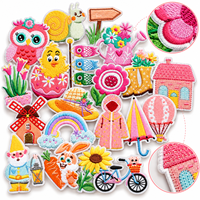 Lot de patchs de Pâques et de printemps en gros : poussin, lapin, fleur, arc-en-ciel – à coudre ou thermocollants, pour loisirs créatifs, cadeaux, décoration, patchs de créateur