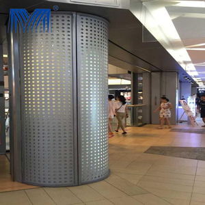 방화 목재 마감 마슈라비야 레스토랑 펀칭 알루미늄 베니어 건축용 3D 천공 외벽 커튼월 - Product Image 5