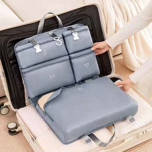 Foldable Clothes Storage Hanging Organizer Bag with One-Click Buckle Closure Travel <b>Luggage</b> Bag - Product Image 2