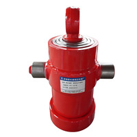 Cylindre hydraulique télescopique multi-étages 4TG-120-700 à quatre étages et course de 700 mm pour camion benne, compacteur et camion poubelle