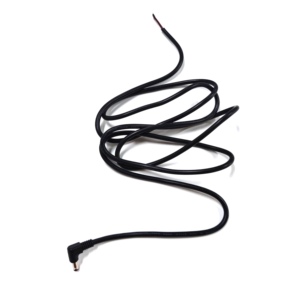 Câble <span class=keywords><strong>d</strong></span>'alimentation DC à <span class=keywords><strong>angle</strong></span> droit de 90 degrés, fil 16AWG DC5525 (5,5x2,5 mm) avec fiche mâle vers extrémités étamées - Product Image 5