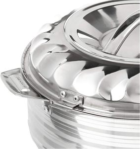 Ensemble de casseroles classiques en acier inoxydable, isothermes, écologiques, pour garder les aliments au chaud, compatibles avec tous les types de cuisinières, 1/2-10L - Product Image 5