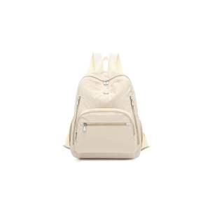 Mochila de tela Oxford impermeable para mujer 2025, mochila de viaje ligera geométrica informal de gran capacidad para uso diario - Product Image 3