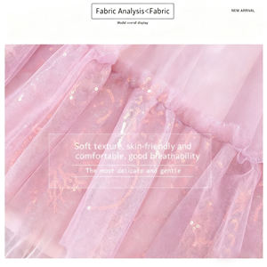 Vestido informal de princesa sin mangas de verano para niñas Traje estampado de dibujos animados para niños - Product Image 3