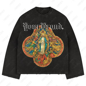 Nouveau sweat à capuche imprimé numérique 3D surdimensionné pour hommes avec motif d'aigle Pull à longues poches pour l'hiver Design solide pour le commerce extérieur - Product Image 3