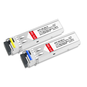 Émetteur-récepteur Bidi SFP 1,25 G à <span class=keywords><strong>fibre</strong></span> unique 10 km LC 1310 nm-TX/1550 nm-RX avec DOM 5G compatible PoE pour les principales marques de commutateurs - Product Image 2