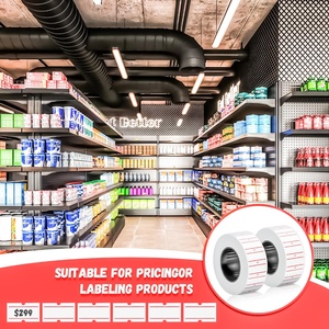 <span class=keywords><strong>Étiquette</strong></span>s pour <span class=keywords><strong>pistolet</strong></span> à prix 1000 pièces 12x21mm Autocollantes Papier adhésif écologique Impression thermique Autocollants personnalisables - Product Image 4
