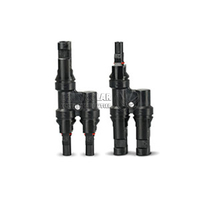 Connecteur de câble solaire multi-contacts de 4 mm de diamètre, paire mâle et femelle, matériau PPO, connecteur de câble solaire