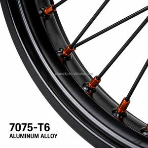Jeu de roues <span class=keywords><strong>Supermotard</strong></span> 17x3.0 17x5.0, jantes en alliage d'aluminium avant et arrière pour moto, dirt bike, pièces de rechange et de mise à niveau - Product Image 6