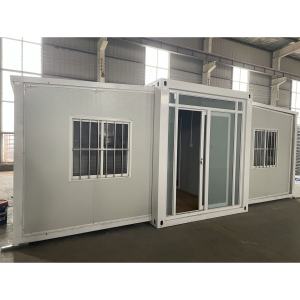 Casa contenedor plegable prefabricada de 40 pies con Panel sándwich, diseño moderno, Instalación rápida, apilable, 2 dormitorios para hoteles/centros comerciales - Product Image 5