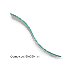 Baoli OEM <span class=keywords><strong>S</strong></span> forma mostra classe in acciaio inossidabile pettine per animali domestici efficiente grande cane gatto toelettatura capelli rifilatura per la finitura fare pettine - Product Image 6