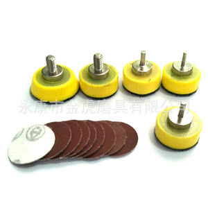 Discos de Lijado Autoadhesivos Jinhugrinding de 1 Pulgada (25 mm), Color Amarillo, para Pulir Piezas Pequeñas de Metal - Product Image 1