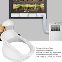 Accesorios de aire acondicionado móvil Boquilla plana 15-13cm Manguera de ventilación de plástico Tubo de escape Deflector de tubo de calor Multiusos