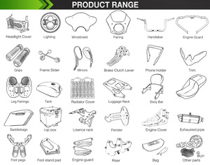 RACEPRO-piezas y accesorios personalizados para motocicleta, OEM ODM, venta al por mayor, para <span class=keywords><strong>Ducati</strong></span> <span class=keywords><strong>Scrambler</strong></span> - Product Image 3