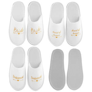 Pantuflas de Boda Personalizables, Pedido al por Mayor, Recuerdos Promocionales para Fiestas Nupciales, Pantuflas de Hotel Económicas para Invitados, Ideas de Regalos de Boda - Product Image 5