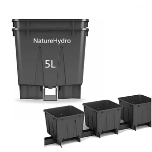 Horticulture Jardin Petits Pots De Pépinière En <span class=keywords><strong>Plastique</strong></span> Serre Seaux De Fleurs Noirs 1L/2L/3L/5L Pots De Plantation - Product Image 1