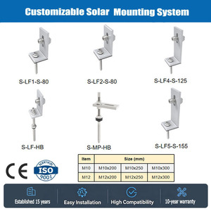 Soporte <span class=keywords><strong>de</strong></span> Montaje en L para <span class=keywords><strong>Paneles</strong></span> <span class=keywords><strong>Solares</strong></span>, Base en L para Instalación en Techo, Compatible con Todo Tipo <span class=keywords><strong>de</strong></span> Rieles <span class=keywords><strong>Solares</strong></span> - Product Image 2