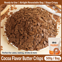Croustilles de beurre 500g, 6 saveurs, flocons de biscuits croustillants en vrac pour la décoration de gâteaux, ingrédients de pâtisserie, garniture pour crème glacée