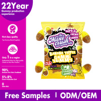 Caramelos Suecos Veganos Personalizados al por Mayor en Forma de Bloque, Caramelos Suecos Halal con Sabor a Banana y Caramelo