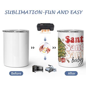 12 oz Sublimation Tumblers Straight Tumbler with Lid and <b>Straw</b> Flat <b>Shot</b> Tumbler - Product Image 2