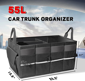 Caja Organizadora Plegable y Portátil para Maletero de Coche, Almacenamiento Plegable para Comestibles y Uso Diario con Asa y Tapa - Product Image 2