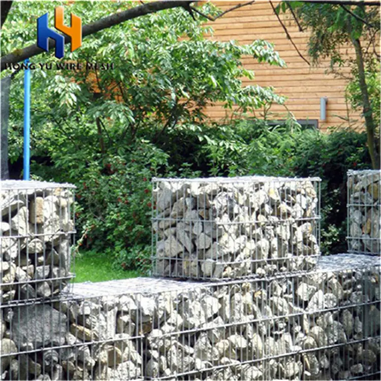 Caldo immerso galvanizzato prima o dopo la saldatura saldata della rete metallica gabbione muro di contenimento muro decorativo gabbione recinzione per la vendita