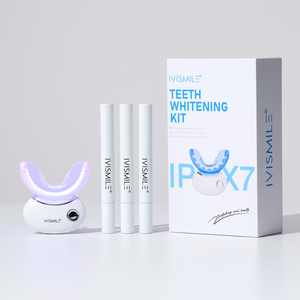 Kit de <span class=keywords><strong>blanchiment</strong></span> dentaire LED sans fil portable, rechargeable, étanche IPX7, à lumière bleue et rouge, avec stylo gel, marque privée - Product Image 3