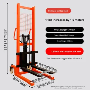 מלגזה ידנית הידראולית חדשה, מלגזה חשמלית למחצה, מלגזה חשמלית 2 טון, מלגזה ידנית להרמה, דגם 005 - Product Image 5