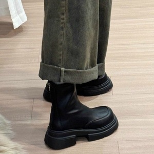 2026 New Style Women's Slim Round Toe <b>Boots</b> Comfortable Chunky Heel Cylinder Casual Non-Slip Waterproof <b>Boots</b> - Product Image 3