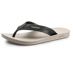 Sandales pour hommes LUOFU en PVC, tongs plates à plateforme, tongs de plage - Product Image 2