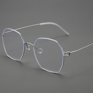 Chất lượng cao tinh khiết Titanium hình lục giác <span class=keywords><strong>screwless</strong></span> y tế theo toa kính mắt kính mắt kính khung quang học cho nam giới phụ nữ - Product Image 2