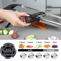Groothandel Multifunctionele Mandoline Snijmachine Keuken Verstelbare Roestvrijstalen Fruit Groente Snijmachine