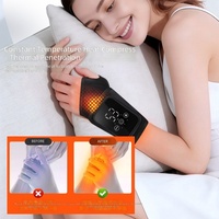 Masseur pour les mains avec support chauffant pour le poignet, masseur électrique alimenté par USB, dispositif de thérapie chauffante pour le poignet, contrôle de la minuterie pour les soins des mains